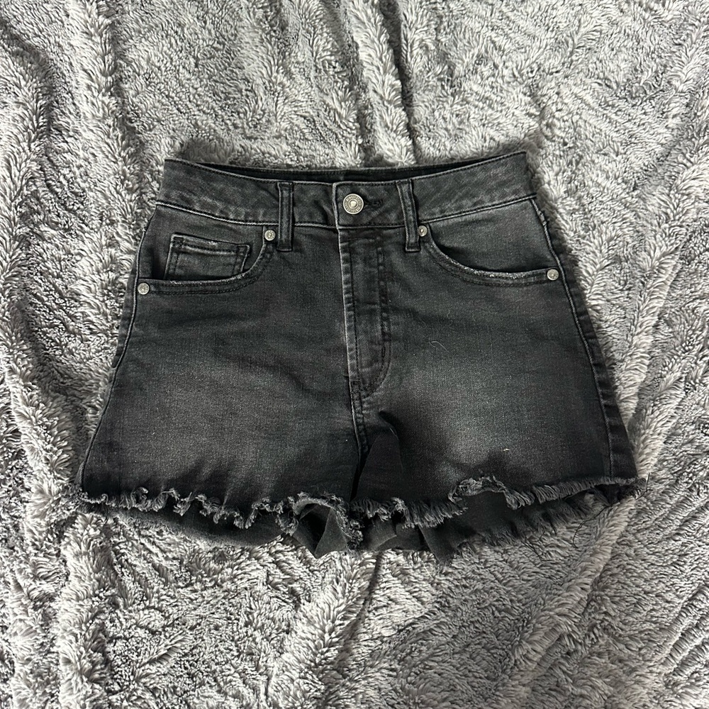 Women's Black Denim Shorts